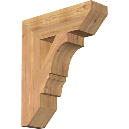Ekena Millwork Balboa Slat Smooth Bracket, Western Red Cedar, 5 1/2"W x 20"D x 24"H BKT06X20X24BOA06SWR